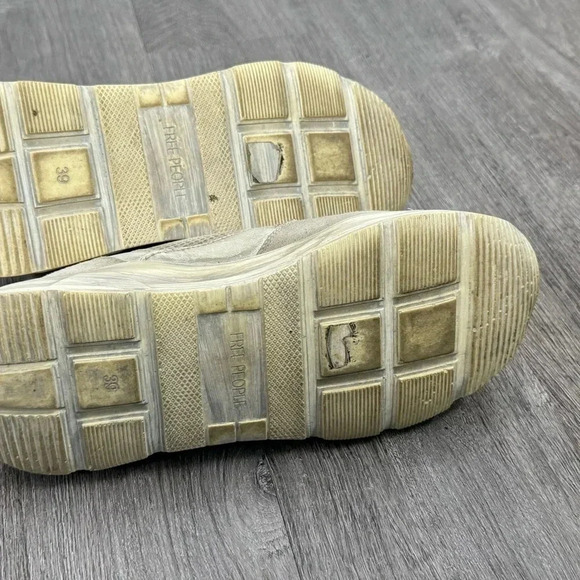 Free People Let's Wander Distressed Washed Sneakers - Picture 12 of 14